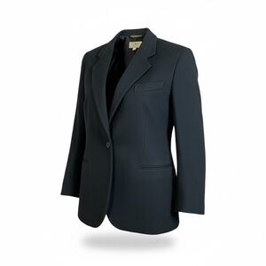 LLbean women’s Classic Black Women's Blazer wool cashmere blend